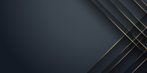 Black gold abstract background. Vector illustration design for corporate business presentation, banner, cover, web, flyer, card, poster, game, texture, slide, magazine, and powerpoint. 