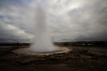 Geothermal eruption at Iceland