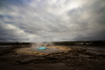 Geothermal eruption at Iceland