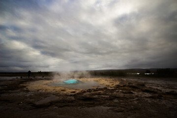 Geothermal eruption at Iceland