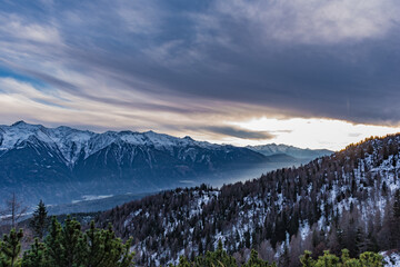 Wetterstimmung im Gebirge