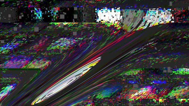 Databending Animation. Broke screen with glitch and no siginal TV