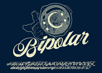  Craft vintage typeface design. Fashion type. Pop modern display vector letters