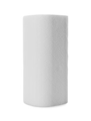 Roll of paper tissues isolated on white