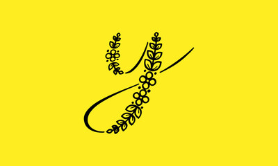 y leaf logo design 
