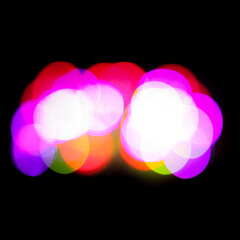 Colorful bookeh light on concert in Riga, Latvia