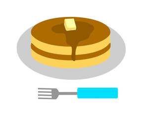 ホットケーキのイラスト
