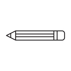 Isolated pencil,  school supplies icon, vector