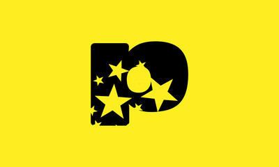 P Star logo design 
