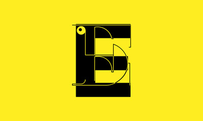 Fototapeta na wymiar E Initial, e Letter Design For New Business