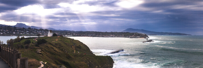 View from the North Basque Country coast.