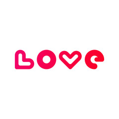 Abstract line medical health logo icon design. Love logotype. Heart Design Template