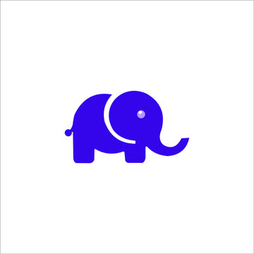 logo elephant icon templet vector