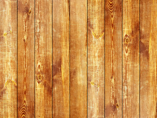 Obraz premium Brown mordant new wooden vertical planks texture board background.