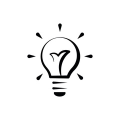Light bulb icon. Concept of idea. Vector illustration.