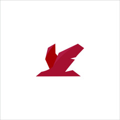 logo bird icon templet vector