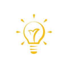Light bulb icon. Concept of idea. Vector illustration.