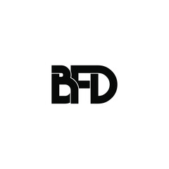 Obraz premium bfd letter original monogram logo design