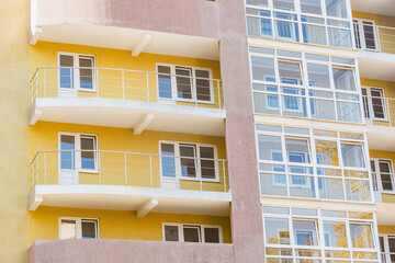 Balconies and windows of the new house.