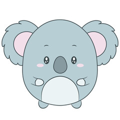 Fototapeta premium cute koala drawing with big ears
