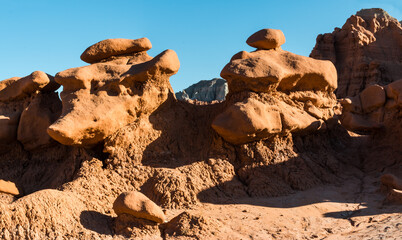 Strange Shaped Hoodoos, Goblin Valley State Park, Utah, USA