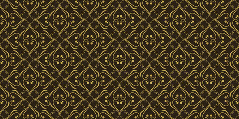 pattern with gold, seamless wallpaper texture