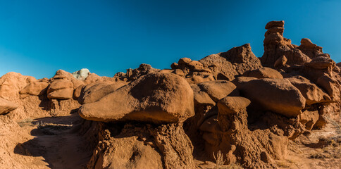 Strange Shaped Hoodoos, Goblin Valley State Park, Utah, USA
