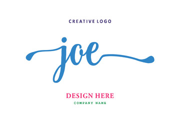 JOE lettering logo is simple, easy to understand and authoritative