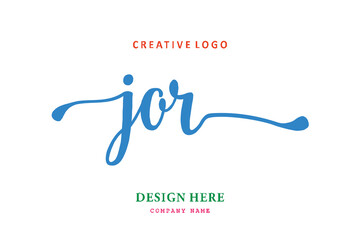 JOR lettering logo is simple, easy to understand and authoritative