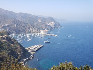 Fototapeta na wymiar Catalina Island coast port