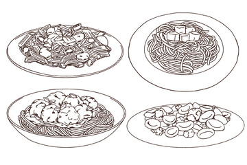 Pasta Collection, penne, spaghetti, orecchiette