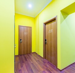 Hotel lobby corridor with modern design