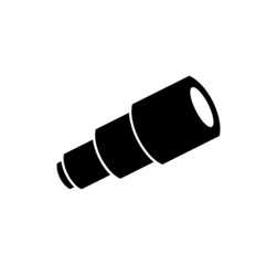 telescope icon vector illustration isolated on white