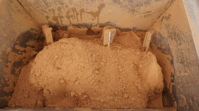 Animal feed production process. Fish food.