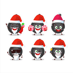 Santa Claus emoticons with frying pan cartoon character