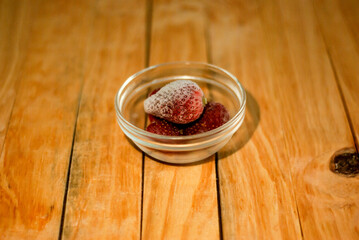 a strawberries in a bowl