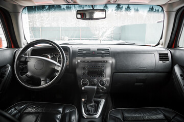 Obraz premium The interior of the car