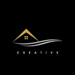 Home Roof Logo Design Template Vector Illustration