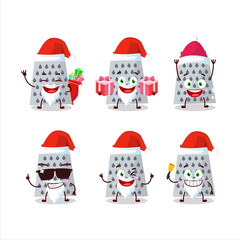 Santa Claus emoticons with grated cheese cartoon character
