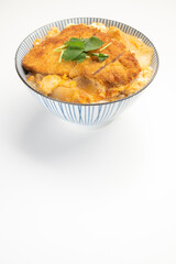 かつ丼 白バック