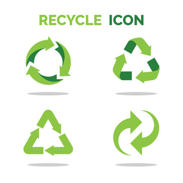 recycle icon set collection