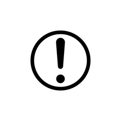 exclamation attention sign icon design vector template