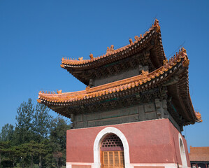 Fototapeta premium Chongling Stele Pavilion, Emperor Guangxu of Qing Dynasty, Yi County, Hebei