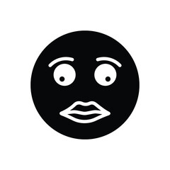 Black solid icon for briefly