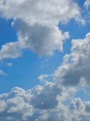 青空と雲　背景　素材