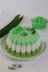 Blurry Puding tape ketan is pudding made from fermented sticky rice, coconut milk and pandan leaf...