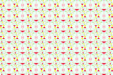 geometric pattern square triangle color seamless. illustration vector