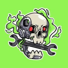  CYBORG SKULL