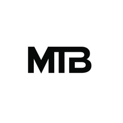 Obraz premium mtb monogram font logo icon design 