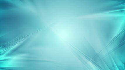Bright blue glossy flowing abstract background